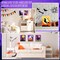 Citrus; 6 Pack Halloween Pre Drawn Canvas for Painting, 8x10 Inch Jack O Lantern Ghost Bat Witch Sketched Canvas Art Kit, Sip and Paint Party Supplies for Adults Kids, DIY Halloween Home Decor; Category:Canvas Painting Kits; Image:5